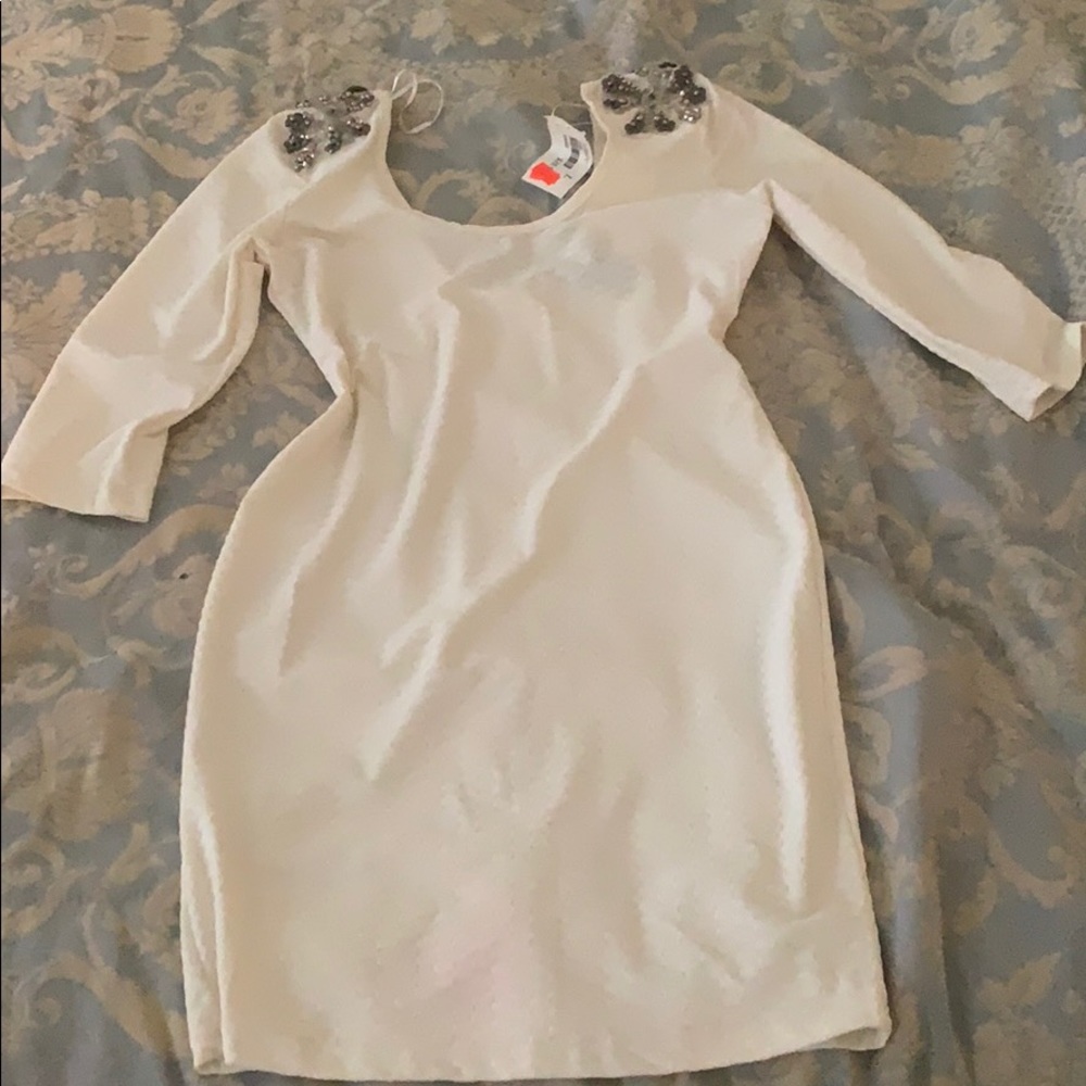 White mini dress